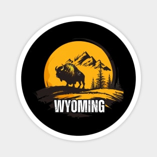 Wyoming State USA Magnet